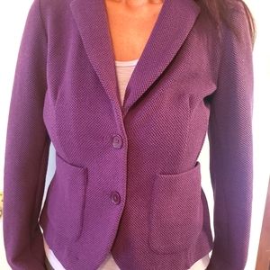 TALBOTS Purple Tweed Blazer